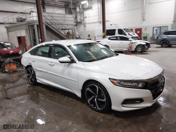 2019 Honda Accord Sedan Sport 1.5T with VIN 1HGCV1F34KA086241, listed as a IAAI auction lot 41285423 with 80,081 mi miles. Bid and sale history available at carsss.com. Image 1.