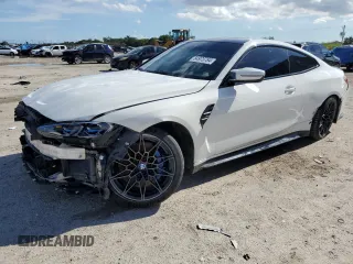 2021 BMW M4 with VIN WBS53AZ07MCF87691, listed as a Copart auction lot 84973784 with 27,532 mi miles and Non Repairable. Bid and sale history available at carsss.com. Image 1.