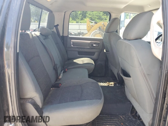 2017 Ram 1500 Big Horn with VIN 3C6RR6LT8HG789437, listed as a Copart auction lot 61106335 with 196,359 mi miles and Salvage title. Bid and sale history available at DreamBid. Image 10.