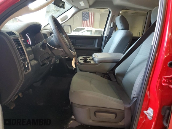 2018 Ram 1500 Express with VIN 1C6RR7FT0JS140554, listed as a Copart auction lot 59713805 with 17,945 mi miles and Salvage title. Bid and sale history available at DreamBid. Image 7.