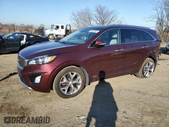 2018 Kia Sorento SX with VIN 5XYPKDA58JG400846, listed as a Copart auction lot 46552055 with 48,677 mi miles and Salvage Title. Bid and sale history available at DreamBid. Image 1.