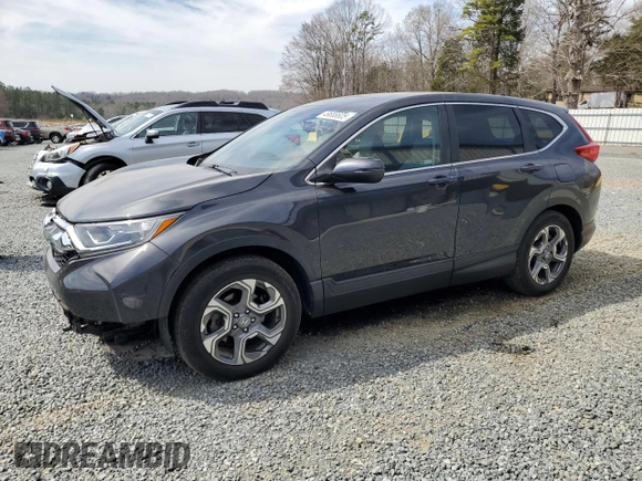 2019 Honda CR-V EX-L with VIN 5J6RW1H87KA027659, listed as a Copart auction lot 49688605 with 38,450 mi miles and Salvage Title. Bid and sale history available at carsss.com. Image 1.