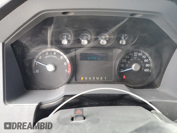 2012 Ford Super Duty F-250 SRW XL with VIN 1FT7X2A63CEA05211, listed as a Copart auction lot 43471795 with 267,550 mi miles and Salvage Title. Bid and sale history available at carsss.com. Image 9.