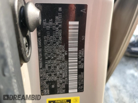 2013 Lexus RX 350 z VIN 2T2ZK1BAXDC094957, wystawiony jako Copart lot #54658325 z przebiegiem 125 853 mil mil oraz Szkoda całkowita • Salvage title. Historia ofert i sprzedaży dostępna na DreamBid. Obrazek 14.