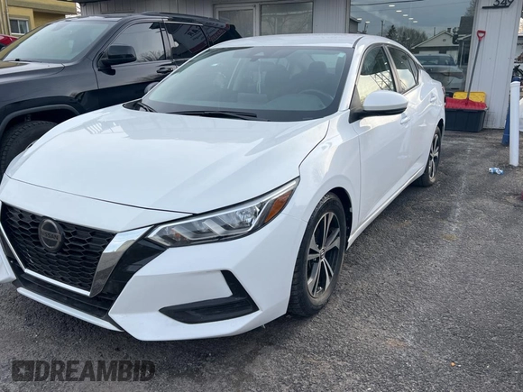 2020 Nissan Sentra SV with VIN 3N1AB8CV5LY295419, listed as a Copart auction lot 55529965 with 46,895 mi miles and Clean Title. Bid and sale history available at carsss.com. Image 1.