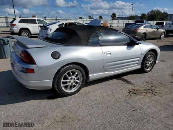 2001 Mitsubishi Eclipse GT with VIN 4A3AE85H41E133199, listed as a Copart auction lot 76689964 with 0 mi miles and Salvage Title. Bid and sale history available at carsss.com. Image 3.