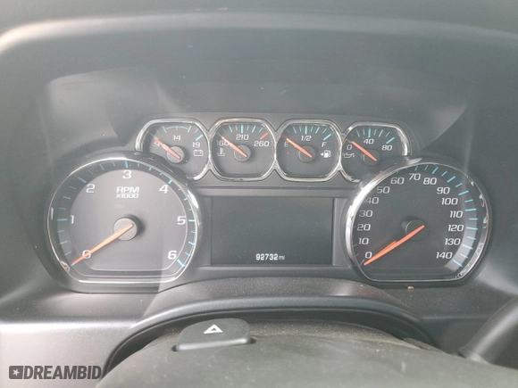 2018 Chevrolet Silverado 1500 LT with VIN 1GCVKREH2JZ272484, listed as a Copart auction lot 50467195 with 92,732 mi miles and Salvage Title. Bid and sale history available at carsss.com. Image 9.