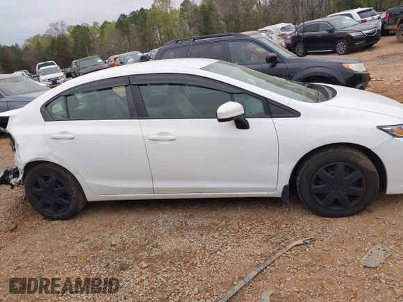 2015 Honda Civic Sedan LX with VIN 19XFB2F54FE055697, listed as a IAAI auction lot 41946292 with 49,879 mi miles. Bid and sale history available at carsss.com. Image 13.