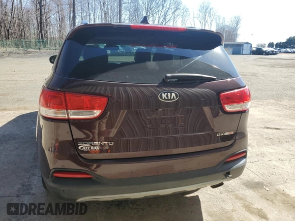 2016 Kia Sorento EX with VIN 5XYPHDA15GG065727, listed as a Copart auction lot 49607025 with 110,364 mi miles and Clean Title. Bid and sale history available at carsss.com. Image 6.