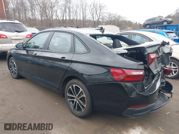 2024 Volkswagen Jetta Sport with VIN 3VWBM7BU9RM027744, listed as a IAAI auction lot 41688894 with 32,834 mi miles and . Bid and sale history available at DreamBid. Image 3.