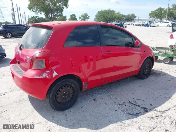 2007 Toyota Yaris with VIN JTDJT923375055871, listed as a IAAI auction lot 42038371 with 115,209 mi miles. Bid and sale history available at carsss.com. Image 4.