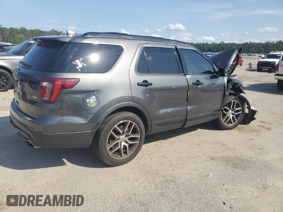 2016 Ford Explorer Sport with VIN 1FM5K8GT7GGB93310, listed as a Copart auction lot 58520255 with Not provided miles and Salvage title. Bid and sale history available at DreamBid. Image 3.