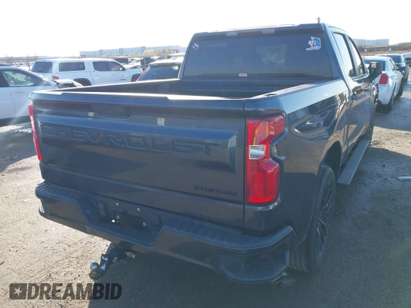 2020 Chevrolet Silverado 1500 Custom with VIN 1GCPWBEH4LZ351887, listed as a IAAI auction lot 41081052 with 57,003 mi miles. Bid and sale history available at carsss.com. Image 4.
