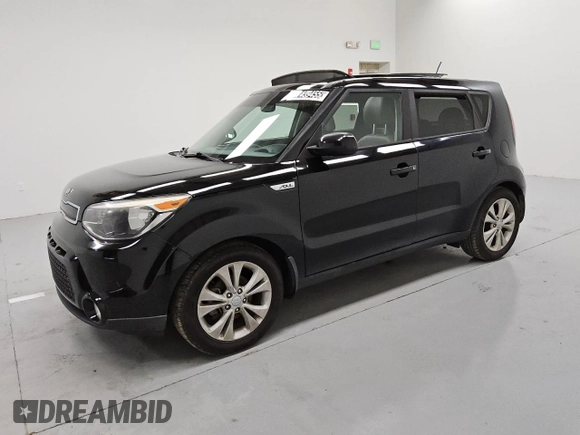 2016 Kia Soul + with VIN KNDJP3A58G7334306, listed as a Copart auction lot 47439455 with 99,598 mi miles and Clean Title. Bid and sale history available at carsss.com. Image 1.