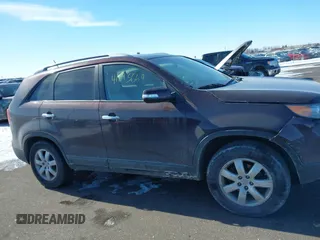2013 Kia Sorento LX with VIN 5XYKT3A60DG379067, listed as a IAAI auction lot 41613664 with 142,651 mi miles and . Bid and sale history available at carsss.com. Image 13.