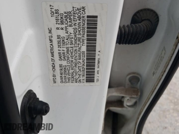 2018 Acura TLX w/Technology Pkg with VIN 19UUB2F54JA012255, listed as a Copart auction lot 51259635 with 97,035 mi miles and Salvage Title. Bid and sale history available at carsss.com. Image 12.