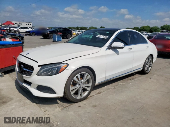 2016 Mercedes-Benz C 300 with VIN 55SWF4JB1GU167929, listed as a Copart auction lot 62171685 with 214,907 mi miles and Clean title. Bid and sale history available at DreamBid. Image 1.