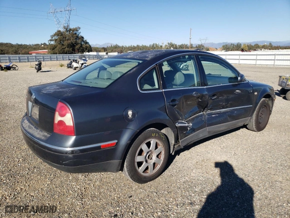 2003 Volkswagen Passat GLS with VIN WVWPD63B63P255430, listed as a Copart auction lot 79316104 with 185,037 mi miles and Salvage Title. Bid and sale history available at carsss.com. Image 3.