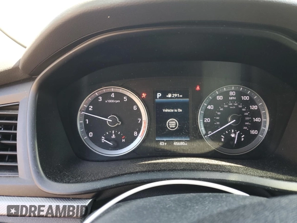 2018 Hyundai Sonata SEL with VIN 5NPE34AF2JH685825, listed as a Copart auction lot 52036325 with 45,680 mi miles and Salvage Title. Bid and sale history available at DreamBid. Image 9.