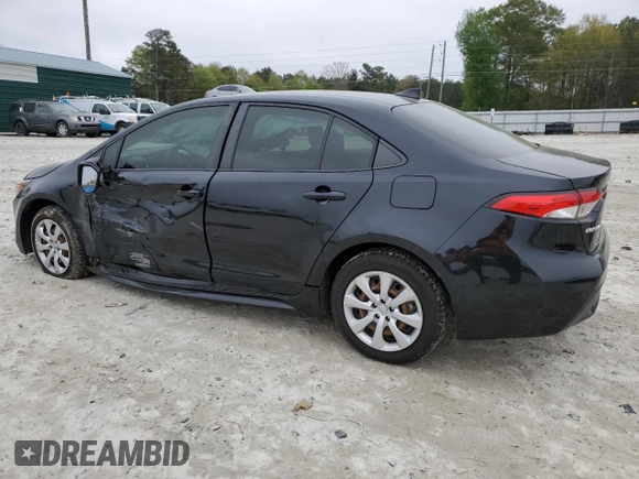 2021 Toyota Corolla LE with VIN JTDEPMAEXMJ154556, listed as a Copart auction lot 51620095 with 179,738 mi miles and Salvage Title. Bid and sale history available at carsss.com. Image 2.