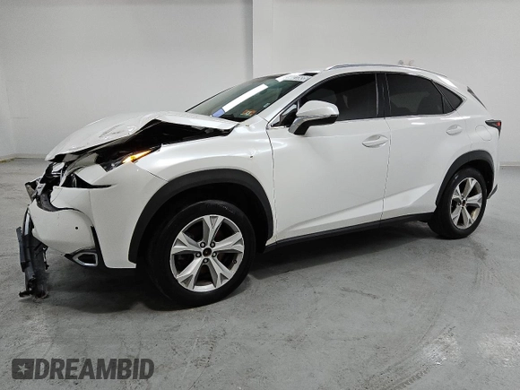 2017 Lexus NX 200t with VIN JTJBARBZ5H2110867, listed as a Copart auction lot 59021535 with 125,340 mi miles and Clean title. Bid and sale history available at DreamBid. Image 1.