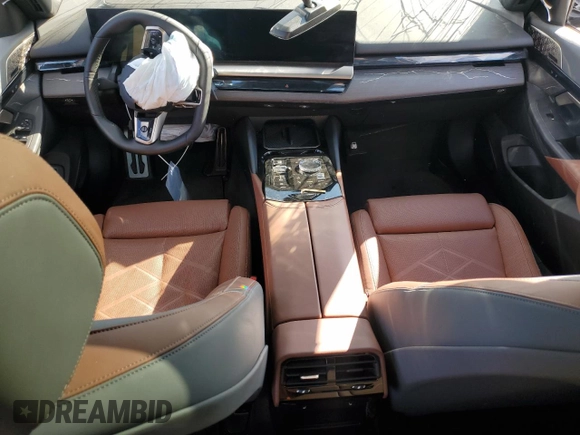 2024 BMW i5 eDrive40 with VIN WBY33FK04RCR49355, listed as a Copart auction lot 55828475 with Not Provided miles and Salvage Title. Bid and sale history available at DreamBid. Image 8.