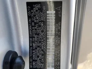 2012 Toyota Prius One with VIN JTDKN3DU4C5424622, listed as a Copart auction lot 42759125 with 165,196 mi miles and Salvage Title. Bid and sale history available at carsss.com. Image 14.