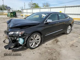 2014 Chevrolet Impala LTZ with VIN 1G1155S38EU118834, listed as a Copart auction lot 55071215 with 122,408 mi miles and Salvage title. Bid and sale history available at DreamBid. Image 1.