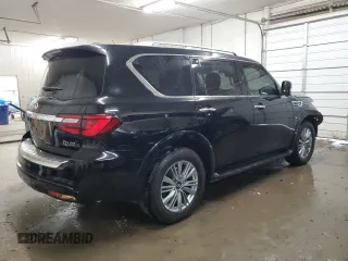 2020 Infiniti QX80 LUXE with VIN JN8AZ2NF5L9702550, listed as a Copart auction lot 72416774 with 101,864 mi miles and Salvage Title. Bid and sale history available at carsss.com. Image 3.