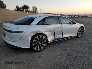 2023 Lucid Air Touring with VIN 50EA1TEA3PA002281, listed as a Copart auction lot 82719864 with 0 mi miles and Salvage Title. Bid and sale history available at carsss.com. Image 3.