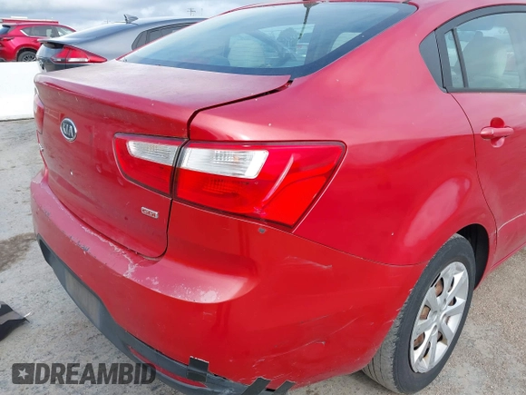 2013 Kia Rio LX with VIN KNADM4A38D6110543, listed as a IAAI auction lot 42068435 with 163,523 mi miles. Bid and sale history available at carsss.com. Image 14.
