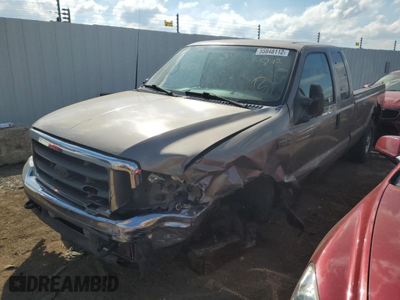 2002 Ford F-250 XL with VIN 1FTNX20F22EB96188, listed as a Copart auction lot 51404234 with Not provided miles and Non repairable. Bid and sale history available at DreamBid. Image 2.