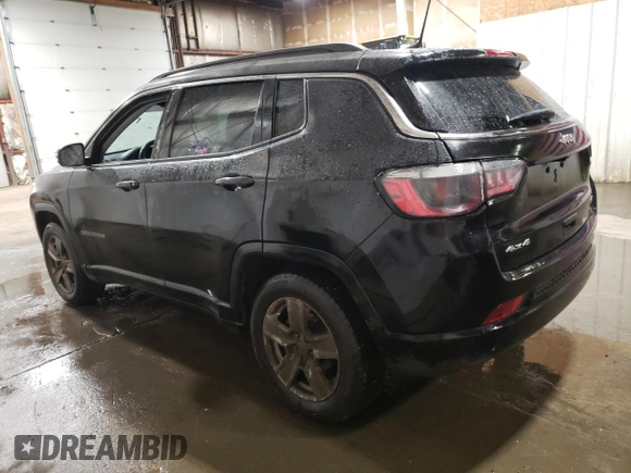 2022 Jeep Compass Altitude with VIN 3C4NJDBB3NT216606, listed as a Copart auction lot 47080645 with 44,825 mi miles and Salvage Title. Bid and sale history available at carsss.com. Image 2.
