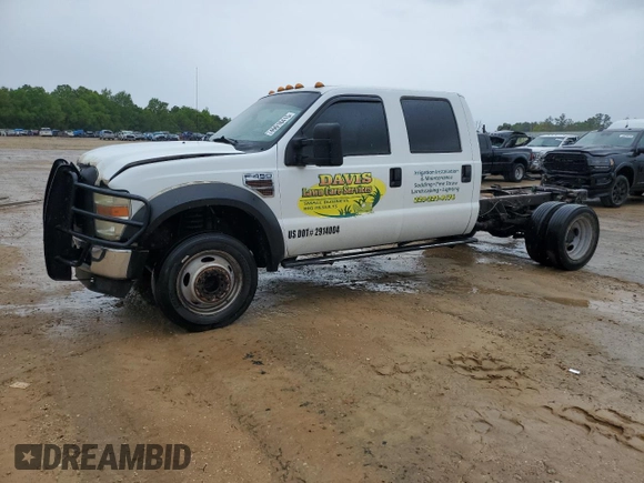 2010 Ford F-450 with VIN 1FDAW4GR9AEA90411, listed as a Copart auction lot 49918415 with 165,870 mi miles and Salvage title. Bid and sale history available at DreamBid. Image 1.