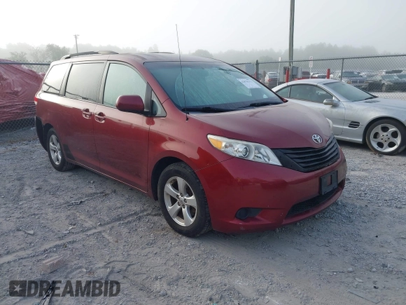 2013 Toyota Sienna LE AAS with VIN 5TDKK3DC1DS368585, listed as a IAAI auction lot 42070311 with 181,408 mi miles. Bid and sale history available at carsss.com. Image 1.