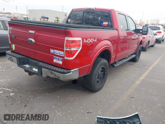 2011 Ford F-150 XLT with VIN 1FTFW1ETXBKD94230, listed as a IAAI auction lot 41566841 with 207,715 mi miles. Bid and sale history available at carsss.com. Image 4.