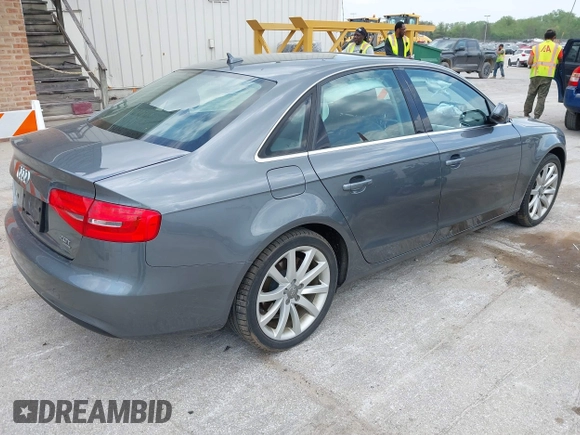 2013 Audi A4 Premium Plus with VIN WAUFFAFL4DN004199, listed as a IAAI auction lot 42286428 with 112,808 mi miles and . Bid and sale history available at DreamBid. Image 4.