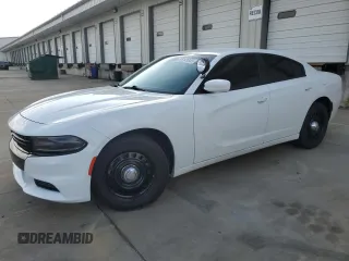 2020 Dodge Charger Police with VIN 2C3CDXKT0LH108365, listed as a Copart auction lot 55141845 with 139,618 mi miles and Salvage title. Bid and sale history available at DreamBid. Image 1.