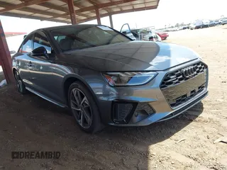 2023 Audi A4 S line Premium Plus z VIN WAUEAAF46PA023416, wystawiony jako IAAI lot #42063873 z przebiegiem 20 635 mil mil oraz . Historia ofert i sprzedaży dostępna na DreamBid. Obrazek 1.