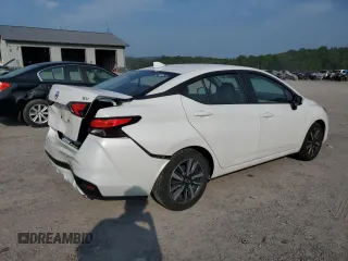 2021 Nissan Versa SV with VIN 3N1CN8EV0ML878153, listed as a Copart auction lot 59637955 with 76,673 mi miles and Salvage title. Bid and sale history available at DreamBid. Image 3.