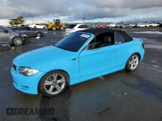2011 BMW 1 Series 128i with VIN WBAUN1C53BVH83384, listed as a Copart auction lot 48741865 with 109,350 mi miles and Salvage Title. Bid and sale history available at carsss.com. Image 1.