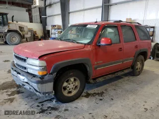 2002 Chevrolet Tahoe LT with VIN 1GNEK13Z72J273456, listed as a Copart auction lot 47582045 with 154,863 mi miles and Salvage Title. Bid and sale history available at carsss.com. Image 1.