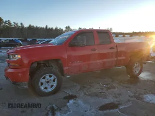 2017 Chevrolet Silverado 1500 Custom with VIN 1GCVKPECXHZ213055, listed as a Copart auction lot 43852015 with 126,431 mi miles and Salvage Title. Bid and sale history available at carsss.com. Image 1.