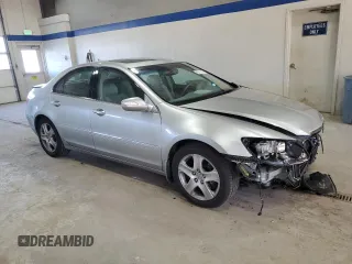 2008 Acura RL with VIN JH4KB16528C001848, listed as a Copart auction lot 42711235 with 156,055 mi miles and Salvage Title. Bid and sale history available at DreamBid. Image 4.