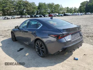 2021 Lexus IS 350 F Sport with VIN JTHGZ1E25M5022412, listed as a Copart auction lot 63022165 with Not provided miles and Salvage title. Bid and sale history available at DreamBid. Image 2.