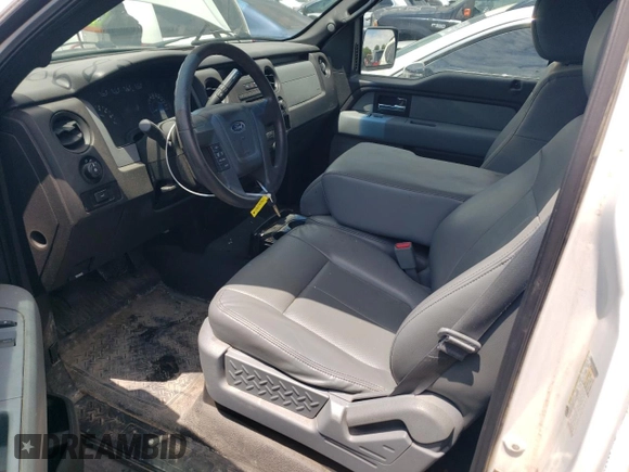 2013 Ford F-150 XL with VIN 1FTMF1EM0DKF06830, listed as a Copart auction lot 48296765 with 160,430 mi miles and Salvage title. Bid and sale history available at DreamBid. Image 7.