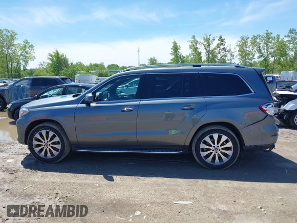 2019 Mercedes-Benz GLS 450 with VIN 4JGDF6EE9KB226581, listed as a IAAI auction lot 42242308 with 80,616 mi miles and . Bid and sale history available at DreamBid. Image 14.