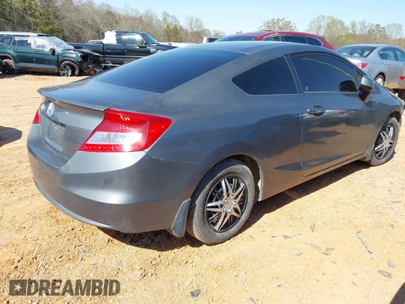 2012 Honda Civic Cpe LX with VIN 2HGFG3B53CH536426, listed as a IAAI auction lot 41871893 with 162,907 mi miles. Bid and sale history available at carsss.com. Image 4.