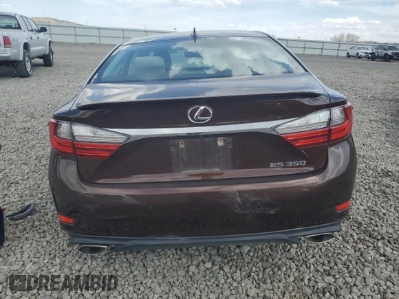 2017 Lexus ES with VIN 58ABK1GG4HU037959, listed as a Copart auction lot 53280735 with 0 mi miles and Salvage Title. Bid and sale history available at carsss.com. Image 6.