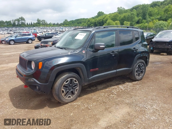 2016 Jeep Renegade Trailhawk with VIN ZACCJBCT7GPE27420, listed as a IAAI auction lot 42588078 with 129,458 mi miles and . Bid and sale history available at DreamBid. Image 18.